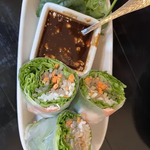 Shrimp spring rolls (4)