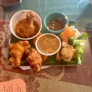 Chicken appetizer and lunch salad~