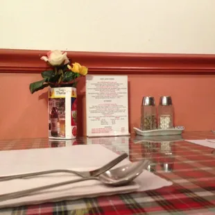 Artsy low angle table shot haha.