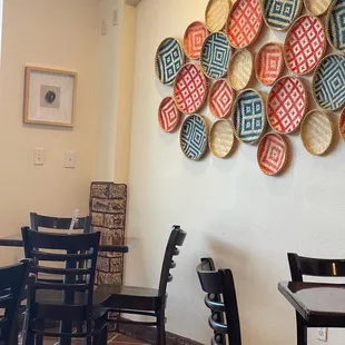 a table and chairs