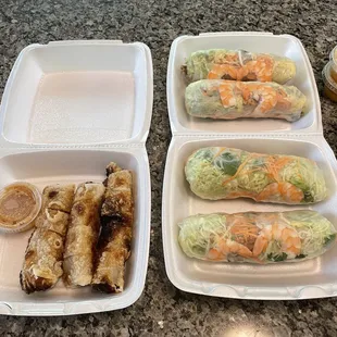 Egg Rolls and Special Spring Rolls