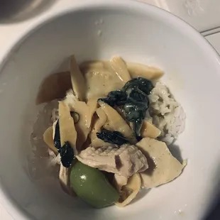 Green chicken curry. 4/10. Very starchy tasting and no real flavor.