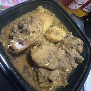 Curry Chicken Dinner leg &amp; thigh