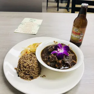 Oxtail with a ginger beer