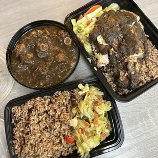 Oxtail/Jerk Chicken