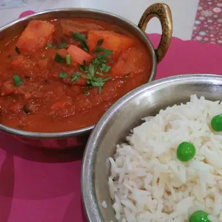 White Basmati Rice.