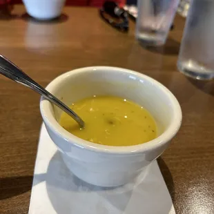 Yellow lentil soup
