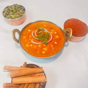 Fragrant spices from the east. Chana Masala