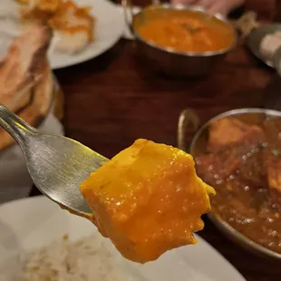 a spoon full of food