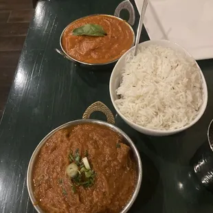 Chicken Tikka Masala Lamb Tarkari