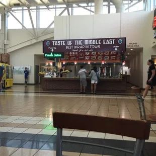 people eating at a fast food restaurant