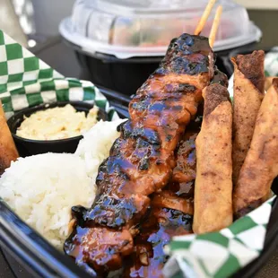 a variety of food items