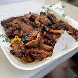 Smackin Noodles/w BBQ chicken