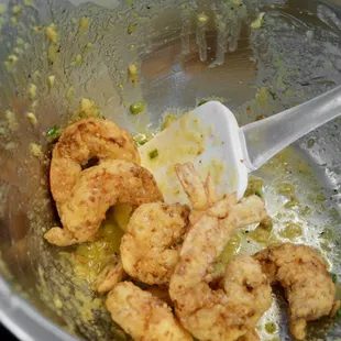 Garlic Butter Shrimp in the mix!