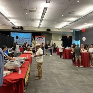 Right hand side of ballroom at start of event.