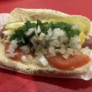Chicago dog.