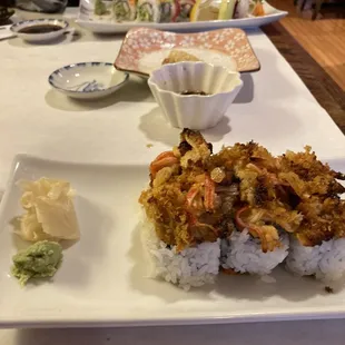 Salmon Avocado Roll and Dynamite Roll