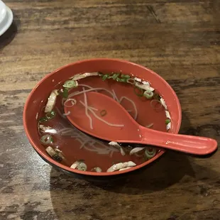 Complementary soup!!