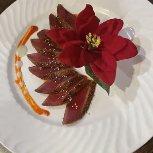 Cajun tuna sashimi