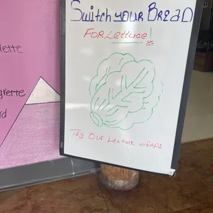 Gluten free options!