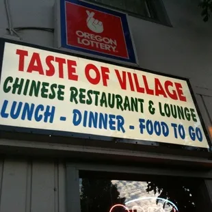 a sign for a chinese restaurant