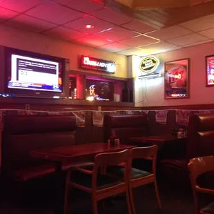 the inside of a restaurant