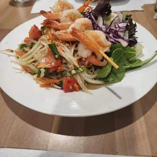 and the Papaya Salad with Shrimp!