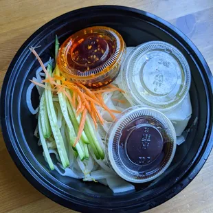 Steamed Cold Noodle In Hot Sour Sauce