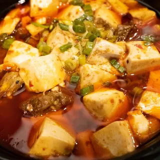 Braised Beef Brisket with Mapo Tofu