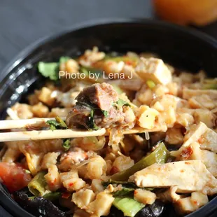 Stir-Fry Paomo 小炒泡馍 ($18.99) + Sugar Garlic 糖蒜 ($1)