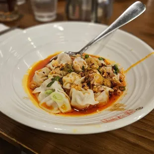 Pork Wonton in Chili Sauce