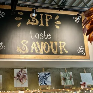 Sip taste Savour