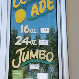 shows two cups of lemonade