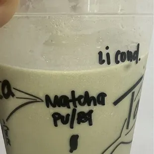 Matcha latte( no topping)