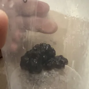 Clump of small boba