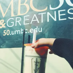 Green milk tea
