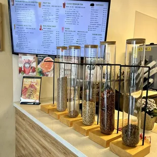 Counter and digital menu