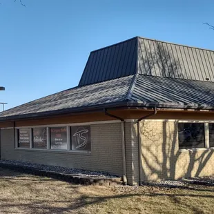 the outside of the building