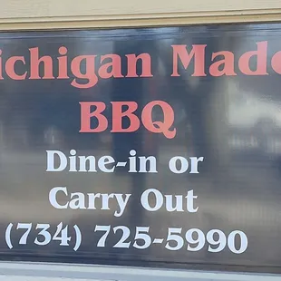 a sign for a restaurant