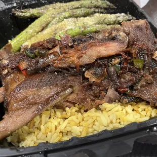 Taste This Hennessey Ribs Platter Double Asparagus