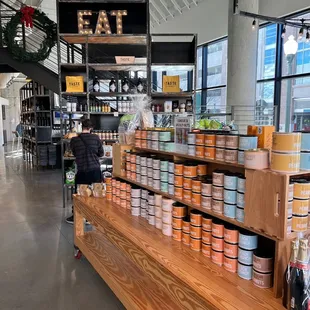 the inside of a grocery store