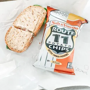 Freemason Sandwich and Salt &amp; Vinegar Route 11 Chips