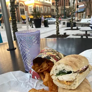 Just a few steps away from the fountain area- Lynnhaven + mozzarella cheese sandwich my go-to