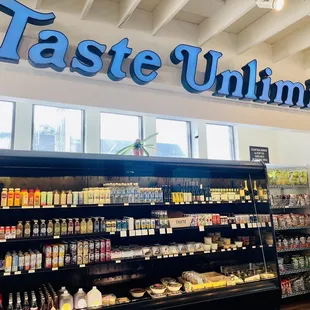 the inside of a grocery store