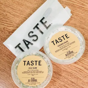 Chicken Salad and Coleslaw