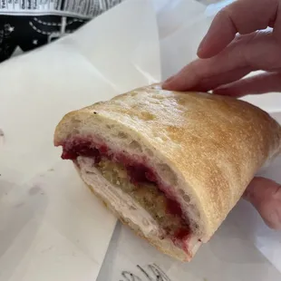 Turkey and Stuffing Sandwich