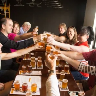 Tasting at Smartmouth Brewery