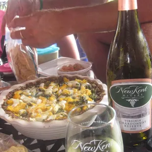 Porch picnic at New Kent Winery