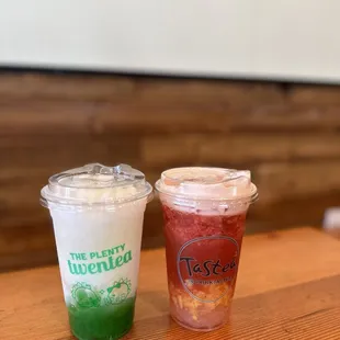 Lychee freeze &amp; Peach Me Sweetea