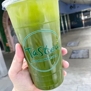 Matcha ice tea (more on IG @capricorncow )